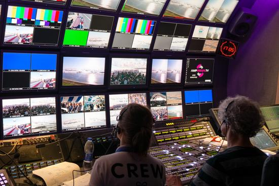 AMP VISUAL TV à l'inauguration du nouveau Canal de Suez